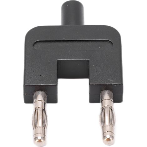 Adaptateur U35 en forme de U pour court-circuit, fiche banane femelle vers 2 connecteurs mâles, noir, 4 mm (1/5)