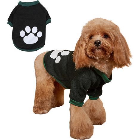 Pull Chien Chat - Polaire Imprimée Douce - Vêtement Hiver Automne - Taille S (1/5)