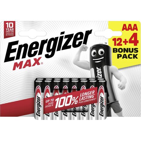 Energizer Max Batteria Ministilo (AAA) Alcalina/manganese 1.5 V 16 pz. (1/5)