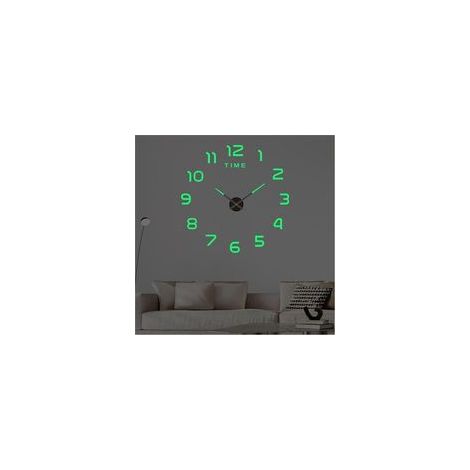 40cm Horloge murale décorative 3D sans cadre - Grande horloge murale en acrylique - Facile à installer - Pour salon, bureau (1/5)