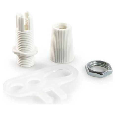 Kit Serre-fils Blanc M10 pour Suspension de Câbles - Compatible Rosace et Dômes Multi Trous