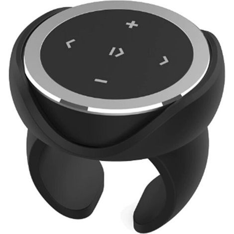 Lecteur de Musique Sans Fil pour Volant de Voiture, Télécommande Multimédia avec Support pour Smartphone Android IOS (1/2)