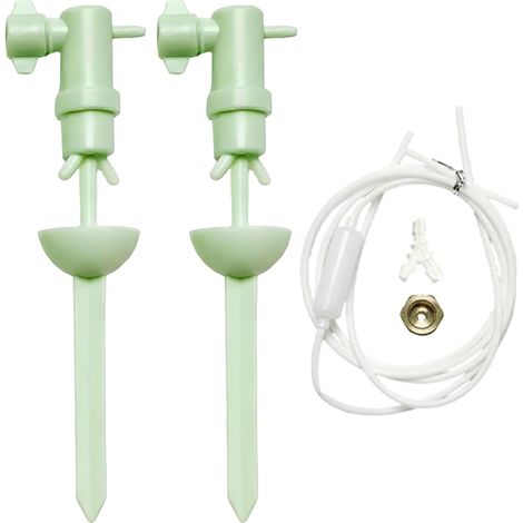 Lot de 2 arroseurs automatiques à débit réglable, goutteur pour plantes en pot (1/4)