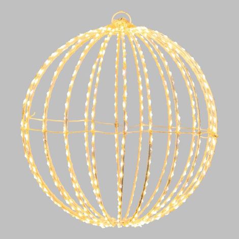Sphère lumineuse 3D Ø30cm Métal Pro 520 Micro LED Flash Diamond Lotti (1/5)