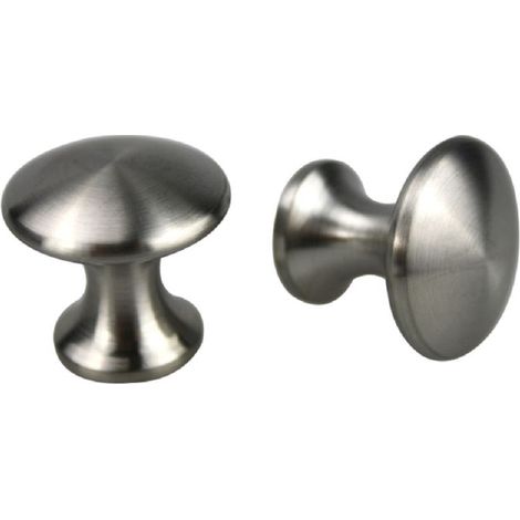 Massiv Edelstahl Möbelknopf matt gebürstet ø 32mm Schrankknopf Möbelbeschlag
