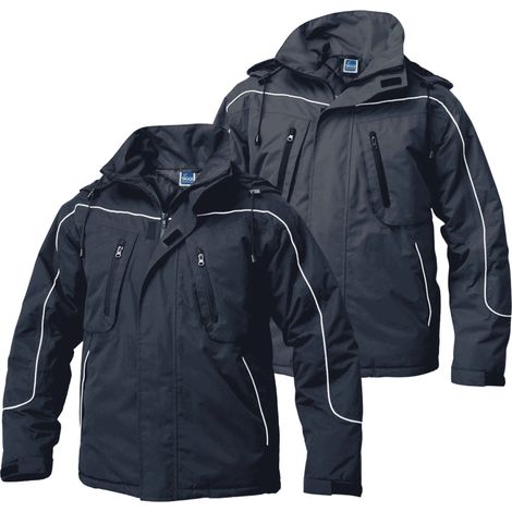 Giaccone da Lavoro Imbottito Siggi Stone Grigio 4XL