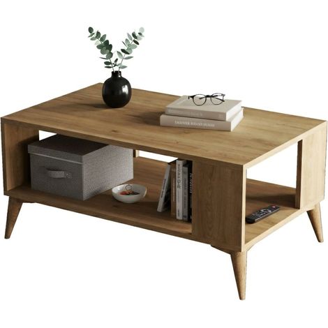 Couchtisch Lozio, ein Fach, 41,6x90x54h cm Braun