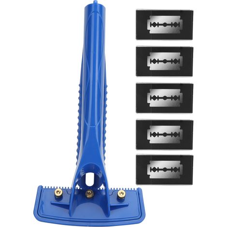 Homme rasoir dos pliable sécurité coupe poils corps rasette plastique outil épilation (1/5)
