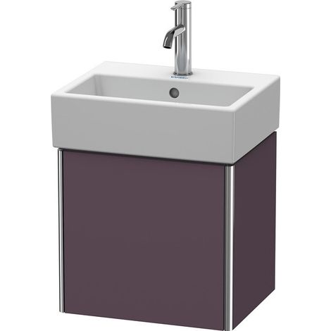 Meuble sous-vasque XSQUARE 397x434x340mm ouverture droite Satin aubergine