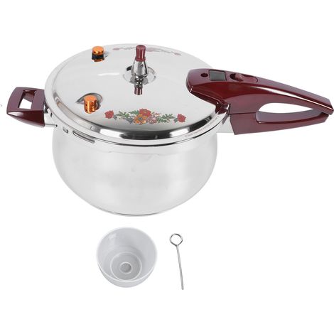 Autocuiseur 80KPA en acier inoxydable, protection de sécurité Multiple multifonctionnelle avec poignée ergonomique, cuisinière pour usage domestique 6L (1/5)