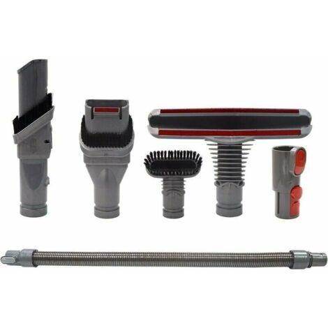 Brosse Kit Accessoires avec Tuyau pour Dyson V8 V7 V6 V10 SV10 SV11 Aspirateur avec Adaptateur,Total Clean Pièces pour Dyson V6 DC45 DC35 DC52 DC29 DC62 DC33 DC34 (6 in 1) (1/4)