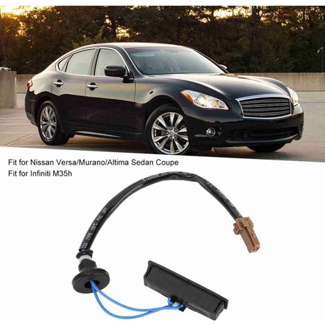 Interrupteur de coffre pour Infiniti Nissan Altima Versa 25380ED000 - ABS noir - Installation facile (1/5)