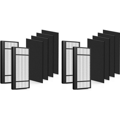Lot de 4 filtres de rechange HEPA véritables pour Honeywell H Filter HRF-H1 et HRF-H2, compatibles avec les modèles HPA050, HPA150, HPA060, HPA160 et HHT055