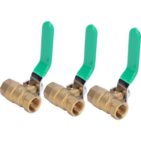 Robinet à Bille en Laiton 3/8" avec Filetage Femelle, Haute Résistance à la Corrosion pour Systèmes de Tuyauterie (1/5)