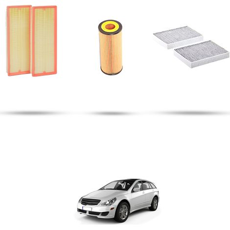Kit tagliando 3 filtri compatibile con Mercedes Classe R (W251) 350 200kw Dal 2005 (1/5)