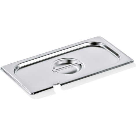Couvercle inox GN 1/3 avec encoche cuillère GN SELECT - Was Germany (1/2)