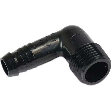 Coude de Raccordement pour Arrosage 1/2 Pouce à Angle 90° en Polyéthylène - Installation Facile, Connexion Flexible et Durable pour Systèmes d'Arrosage Efficaces et Fiables