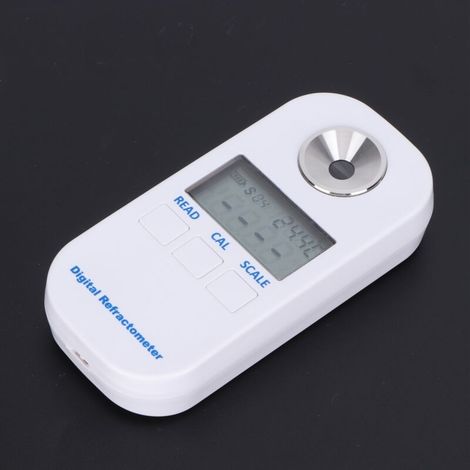 LCD Digital Brix Refractometer, Portable Sugar Meter with Wide Range Detection, Ideal for Beekeepers, Elegant Design, Wide Measuring Range, Compensation