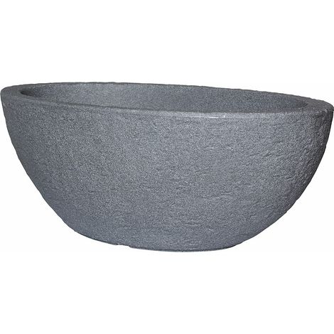 Schale Stone 60 cm betonfarbe