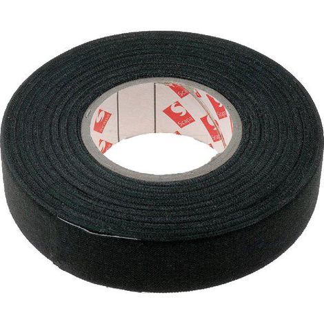 Ruban soie synthetique 19mm L25m 105degresC noir