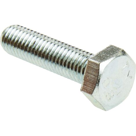 Vis à tête hexagonale, Acier Passivé, zinc, M10 x 40mm ( Prix pour Sachet de 50 )