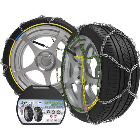 Schneeketten Stahl 12mm mit Spanner für PKW Größe 100 (1/5)