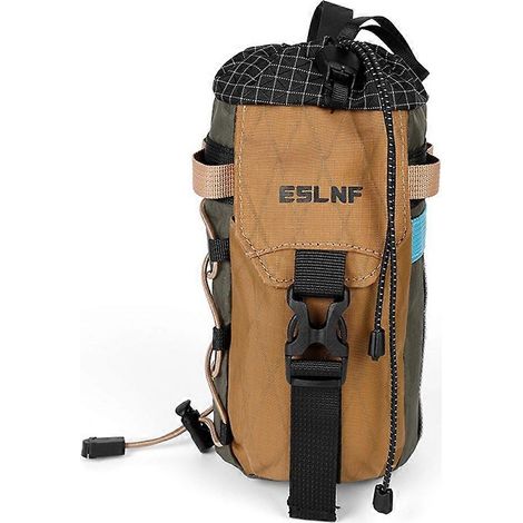 Sacoche porte-bouteille rétro en nylon imperméable pour guidon de vélo de route/VTT 9 x 9 x 23 cm ( ) (1/3)