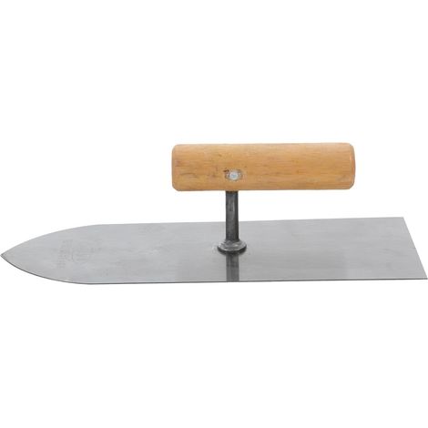Truelle à Maçonnerie Poignée en Bois Confortable en Acier Inoxydable Spatule Plate Polyvalente pour Projets de Construction Intérieurs et Extérieurs (1/5)