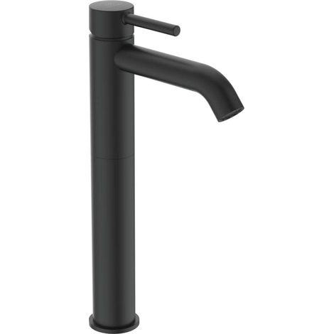 Robinet salle de bain Mitigeur lavabo Rehaussé pour Vasque Noir Mat Sans Vidage Economique Résistant BC269XG (1/5)