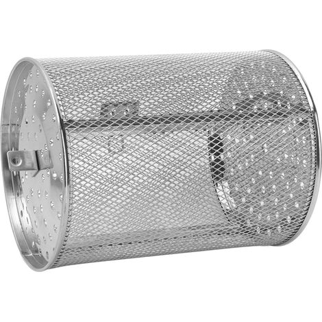 Cage de four rotative à 360 degrés en acier inoxydable, panier à rôtir pour noix, grillades et rôtisserie