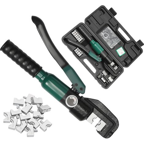 Pince hydraulique, tailles de matrices polyvalentes, performance durable, vert (1/2)