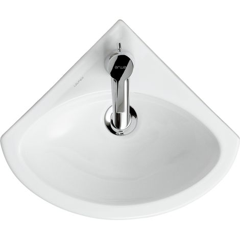 LAUFEN PRO B lave-mains d'angle, 1 trou de robinetterie, avec (1/5)