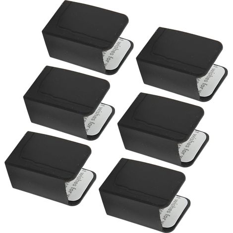 20 Coins de meuble en silicone souple pour sécurité enfant - Noir - Protections d'angle antidérapantes (1/5)