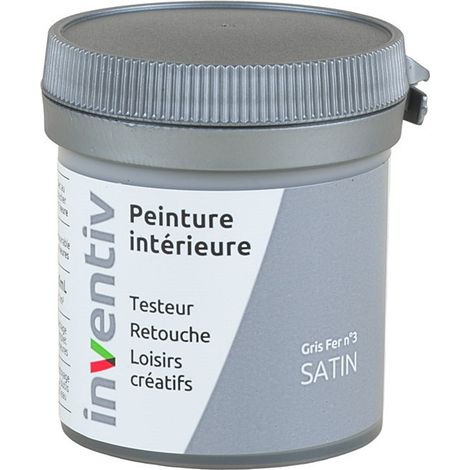 Testeur Peinture Intérieure Satin Gris Fer 3 - INVENTIV