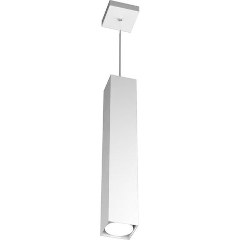Sospensione Moderna Plate Metallo Bianco 1 Luce Gx53 50Cm (1/4)