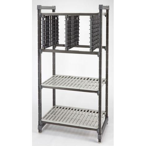 Etagère - Basics - 610 mm - lot 2 rails - Graphite Brossé - Cambro