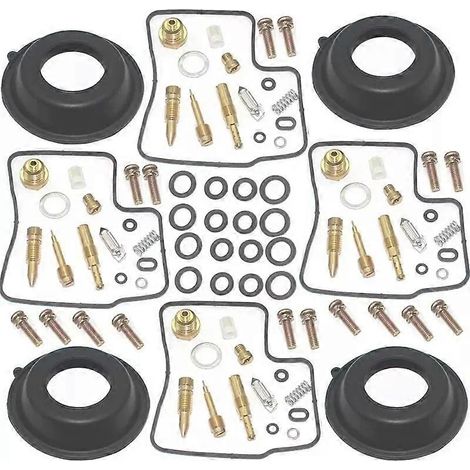 Kit de réparation de carburateur pour moto Honda VF1000F VF1000R Interceptor VF1000 FR VF 1000 : membrane du piston du flotteur du système d'alimentation. (1/2)