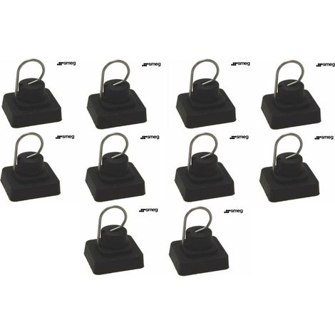 SMEG GOMMINO GRIGLIE PIANO COTTURA PARACOLPI ANTIGRAFFIO ORIGINA 694010259 10 PZ (1/4)
