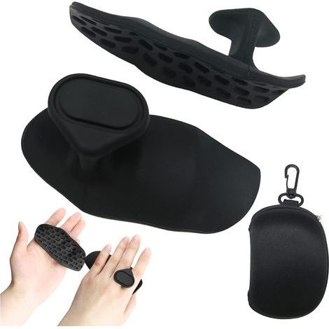2er-Pack rutschfeste Griffe für Gewichtheben, rutschfeste Gym-Griffe, Griffpolster für Klimmzüge, fingerlos für Cross Training, Handschutz (1/5)