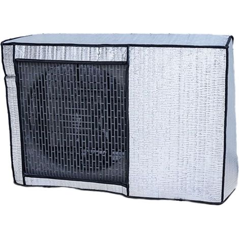 Außenklimaanlagenabdeckung aus staubdichter Aluminiumfolie (geöffnet, 88 x 35 x 60 cm) (1/4)