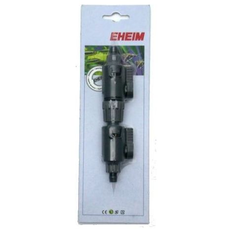 Robinet double EHEIM contrôle débit raccord rapide 8 cm
