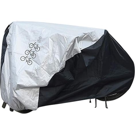 Housse de protection pour 3 vélos, imperméable et résistante à la pluie et à la poussière, pour vélos et autres occasions. (1/5)