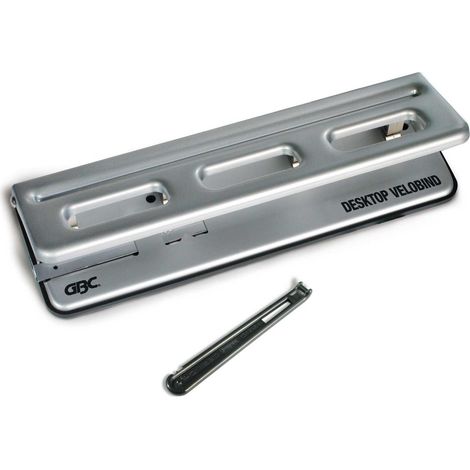 GBC Desktop VeloBinder Rilegatrice a nastro 200 fogli Grigio (1/3)