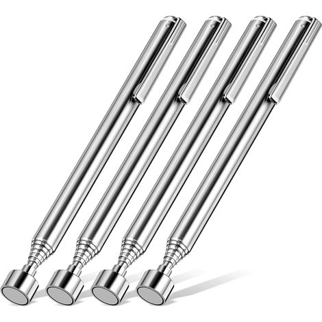 Outil De Ramassage Magnetique Telescopique - 25 Pouces - Acier Inoxydable - Pour Pieces Metalliques - Lot De 4 (1/5)
