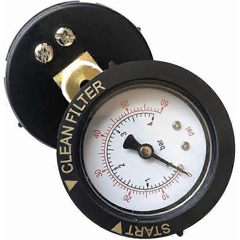 Manomètre de pression d'eau pour filtre de piscine/spa 0-60 PSI - Remplacement pour vannes de filtration de piscine, spa et aquarium (1/3)
