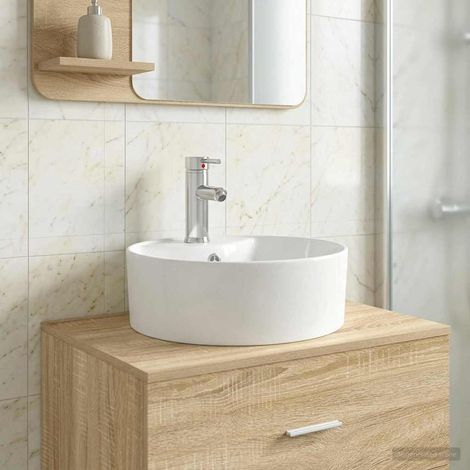 Lavabo de baño Cromado 40,5 x 40,5 x 15 cm Metal