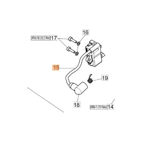 Bobina de motosierra modelos GST360 2501008AR OLEOMAC