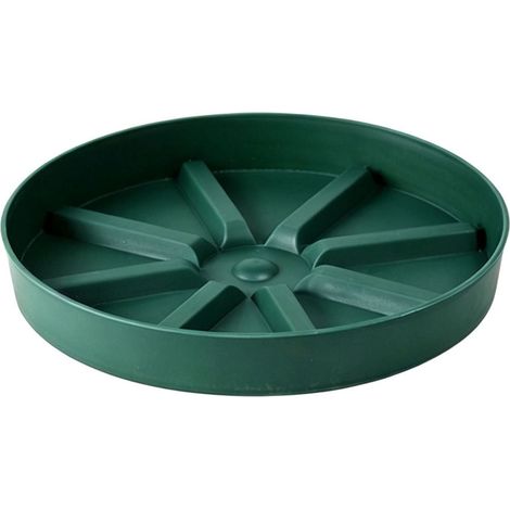 Vassoio per piante grande da 30 cm, in plastica rinforzata, adatto per piante in vaso, vassoio di raccolta rotondo, adatto sia per piante da interno che da esterno, vassoio di drenaggio per giardino -