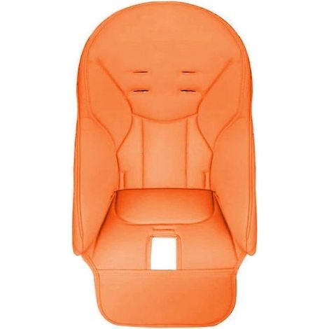 Coussin pour chaise haute Peg Perego Siesta & Prima Pappa Zero 3, en cuir PU pour bébé (housse orange) (1/5)