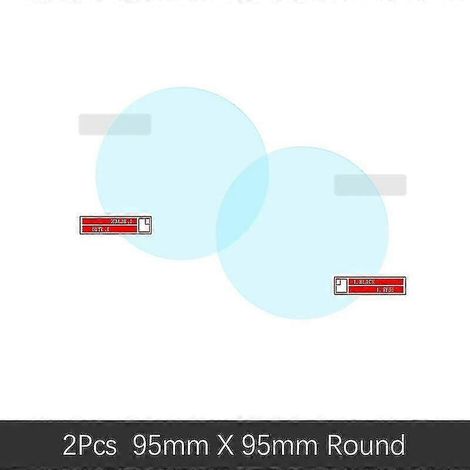 Film de protection pour rétroviseur intérieur Peugeot 107 (2005-2014) et Peugeot 108 (2015-2019) : protection intégrale, antibuée et imperméable. Accessoire autocollant rond 95 mm x 95 mm. (1/5)